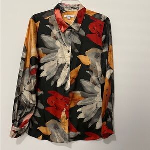 Chicos Floral Blouse size 2 (US size 12)